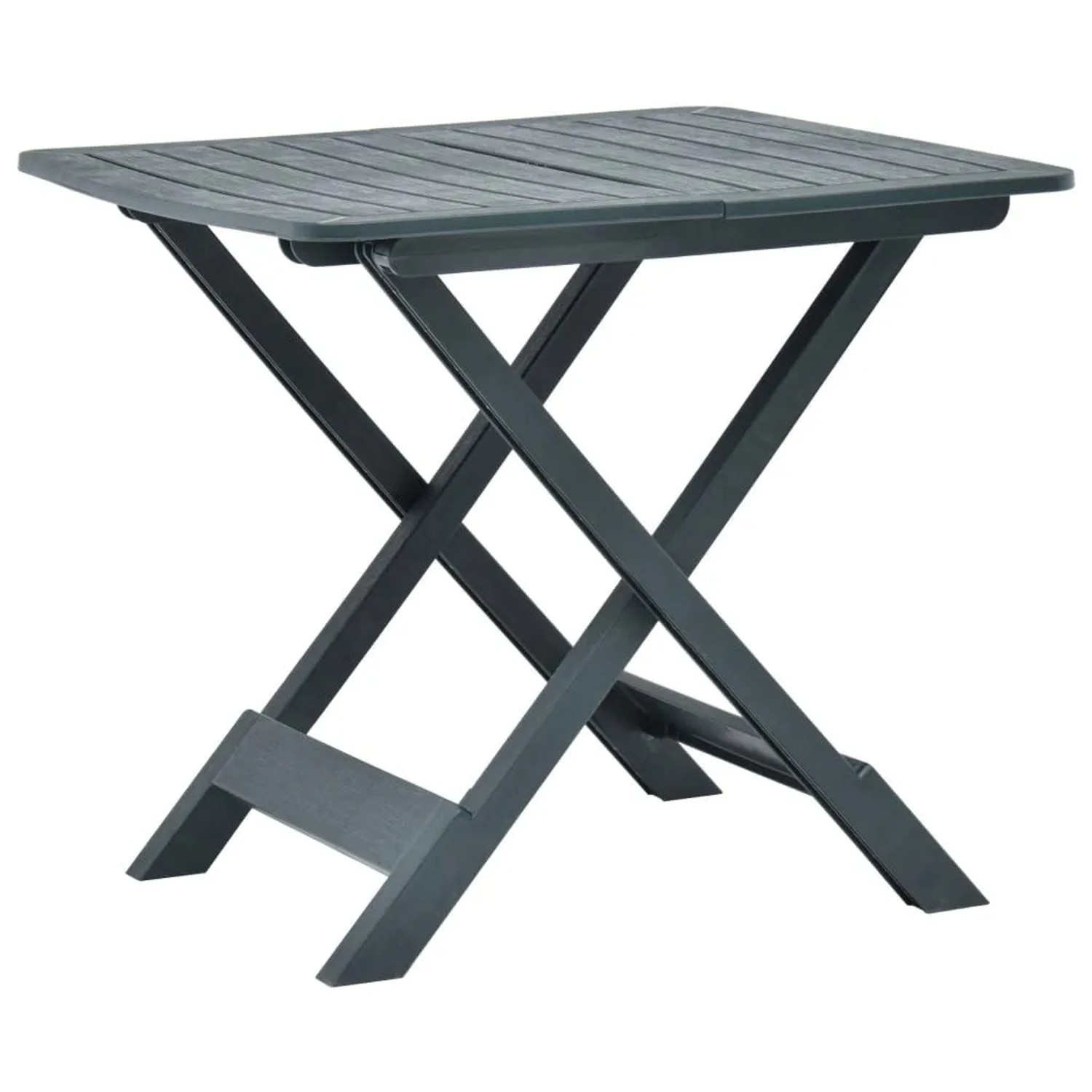 Furnicato Gartentisch Klappbar Grün 79x72x70 Cm Kunststoff