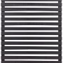 Schwarzer Sichtschutzzaun Tokyo aus Nadelholz, 83x140cm, mit horizontalen Leisten für Garten & Terrasse.