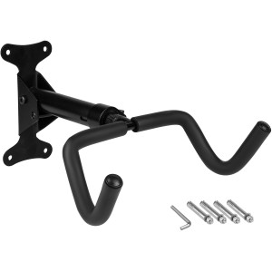 Eufab Fahrrad-Wandhalterung, schwarz, zur platzsparenden Fahrradaufbewahrung inklusive Montagematerial.