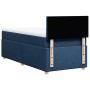 Blaues vidaXL Boxspringbett mit Matratze, Stoffbezug, 90x190 cm. Bequemes Bett für erholsamen Schlaf.