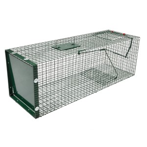 Moorland Safe Lebendfalle, 30x30x90cm, für Ratten, Marder und Mäuse, aus pulverbeschichtetem Drahtgitter.