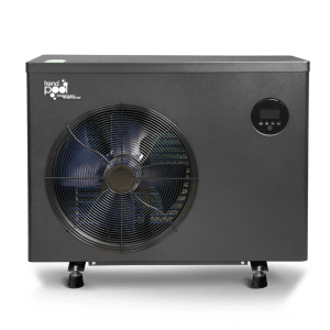 Poolomio Full Inverter Wärmepumpe 13 kW für Pools bis 65 m³ in Anthrazit.