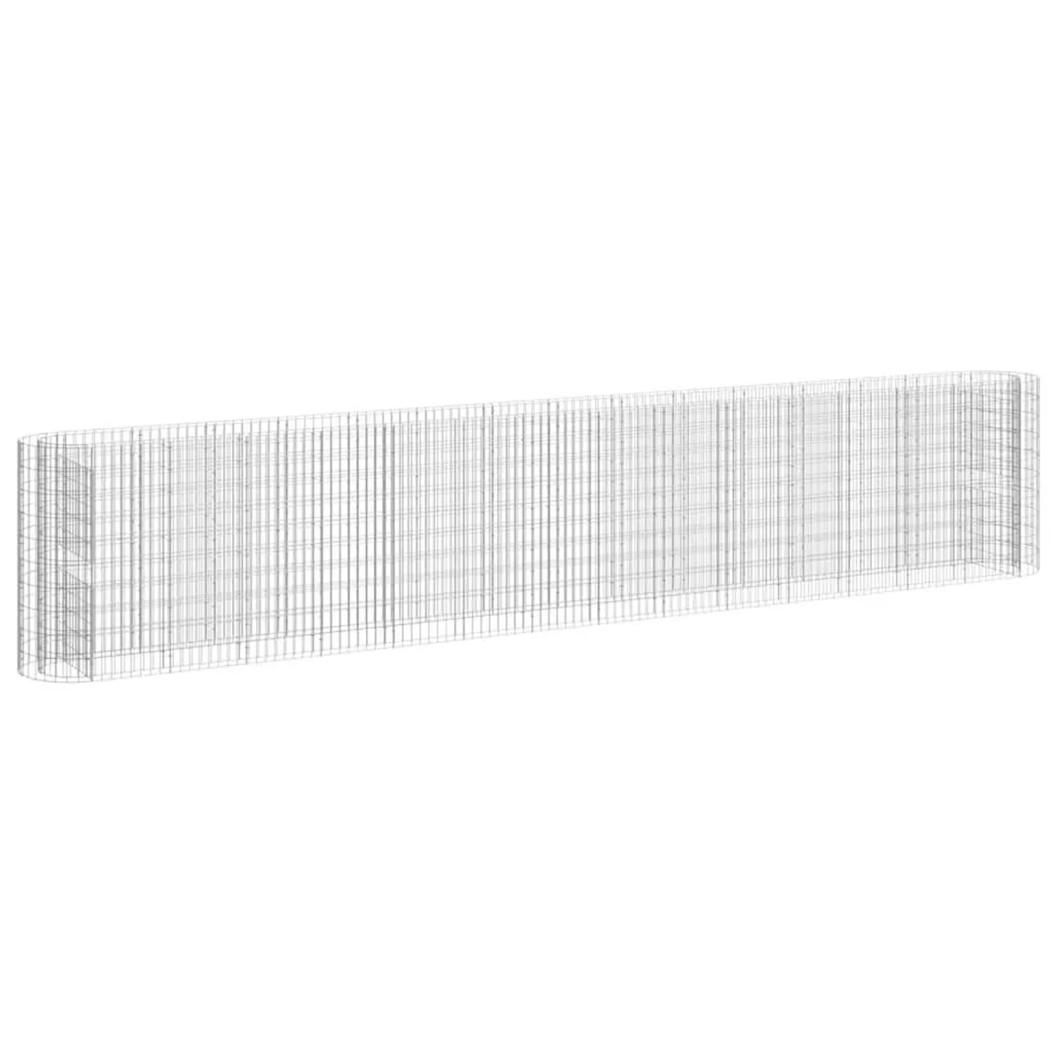 Furnicato Gabionen-hochbeet Verzinktes Eisen 540x50x100 Cm