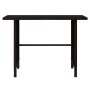 Brauner vidaXL Gartentisch aus Rattan, Teil des 4-tlg. Lounge-Sets.