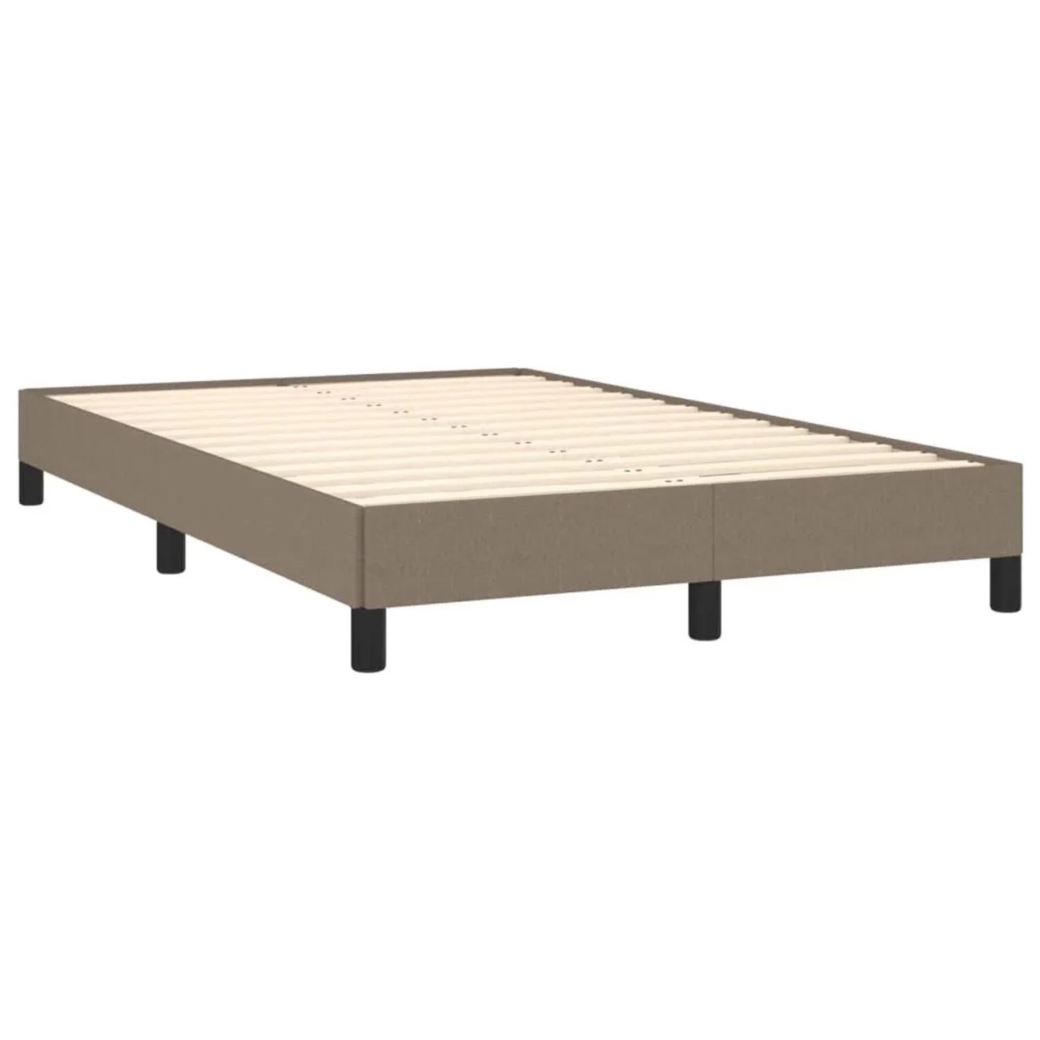vidaXL Bettgestell ohne Matratze Taupe 120x190 cm Stoff 379486 günstig online kaufen