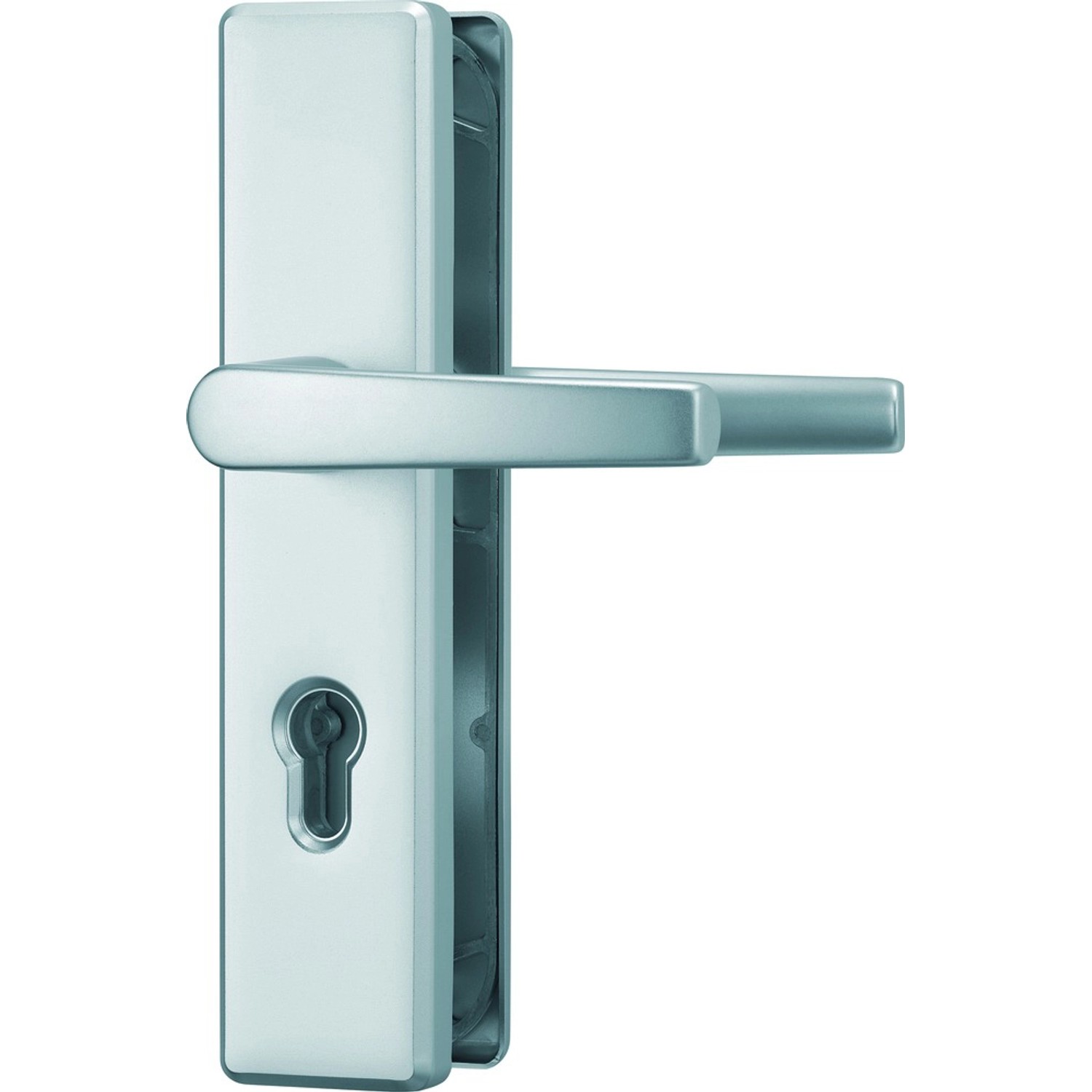 Thumbnail - Abus Schutzbeschlag KLN314 Beidseitig Drücker 32 mm - 47 mm Neusilber