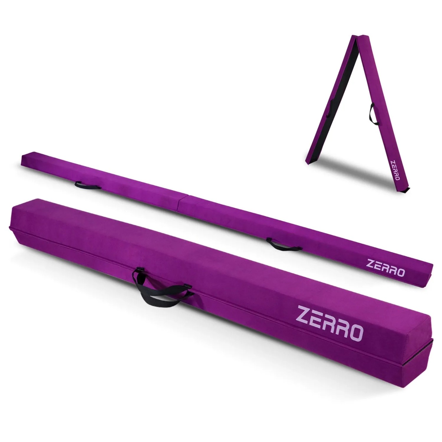 CCLIFE Schwebebalken 240cm Balken Turnen Faltbare Turnbalken Gymnastik Balance Violett