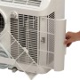 Detailaufnahme der Midea Silent Cool 26 Pro Klimaanlage mit herausnehmbarem Filter.