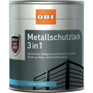 OBI Metallschutzlack 3in1 RAL 7016 Anthrazit seidenmatt 750 ml