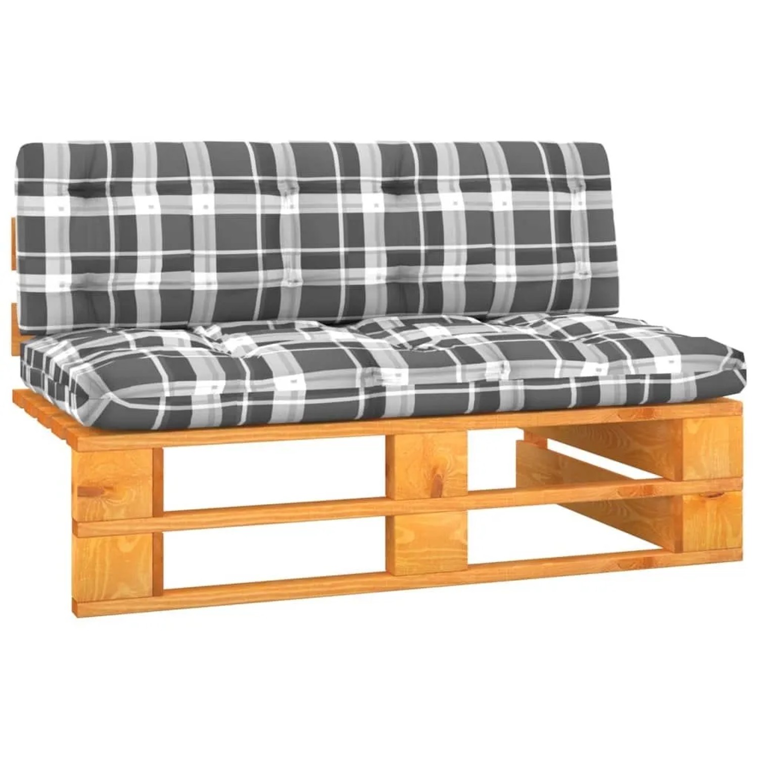 vidaXL Garten-Mittelsofa Paletten Honigbraun Imprägniertes Kiefernholz 3066530