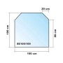 ECOfoxx Funkenschutzplatte Glasbodenplatte Sechseck 100x100cm_2