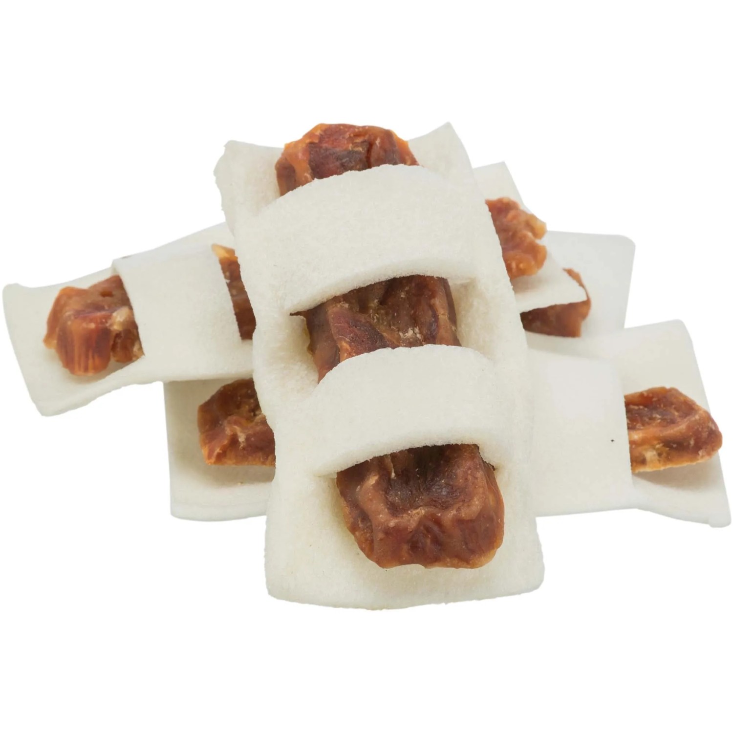 Jollypaw Chicken Snack mit Rinderhaut, Hunde-Belohnungssnack, glutenfrei, 50g