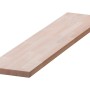 Fein geschliffene Leimholzplatte Buche, 120x60x2,8 cm, ideal für Regalböden und Möbelbau.