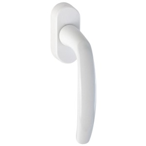 Weißer Fenstergriff aus Kunststoff für Fenster-Zubehör.