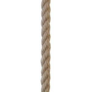 Hanffarbenes, gedrehtes Seil von Seilflechter Wiking Rope, Ø 16 mm.
