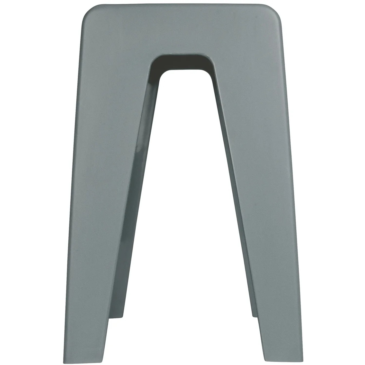 Wenko Badhocker Kumba, grau, aus Kunststoff, 47x38x32cm. Moderner Hocker für Bad und Haushalt.
