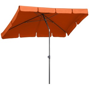 Schneider Balkonschirm Aquila, 225x120 cm, Terracotta, mit Push-Up Mechanik für einfache Bedienung.