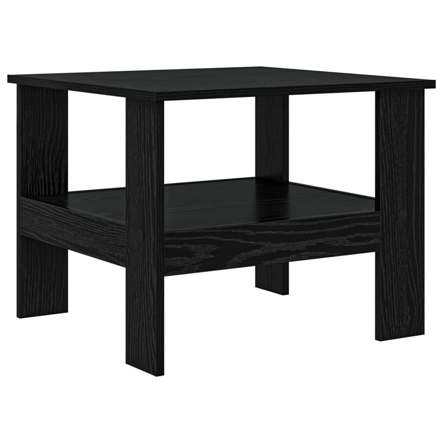 vidaXL Couchtisch Schwarz Eichen-Optik 57 x 55 x 45 cm Holzwerkstoff 800024 günstig online kaufen