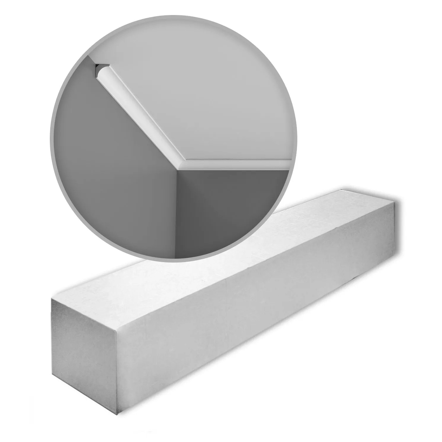 ORAC DECOR CX133 AXXENT Zierleisten 1 Karton Set mit 10 Stuckleisten 20 m Weiß