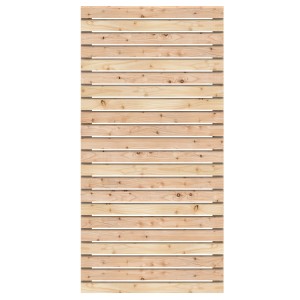 Osmo Sichtblende Rhombus aus Lärche, naturbelassener Sichtschutzzaun mit horizontalen Profilen.