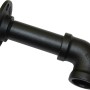 Schwarzes Gardinia Eckstück Industrial Home, Ø 25 mm, für Stilgarnituren.