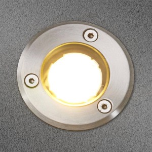 Lucande LED Bodeneinbauleuchte Kenan 9616035 Wasserdicht Modern in Alu 1-flammig