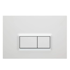 Pianura Betätigungsplatte Duo R EASYPro, weiß hochglänzend, für 2-Mengen-Spülung.