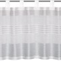 Bistrogardine Webstreifen in Bau-Silber, 45x140 cm, mit Schlaufenaufhängung.