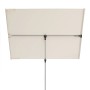 Doppler Balkonschirm Active, 130x180 cm, Natur, mit Dreh- und Neigungsfunktion.