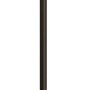 Schwarzer, freistehender Garderobenständer aus Stahl mit 8 Haken, Höhe 173 cm.
