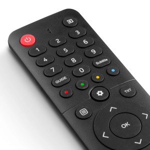 Hama Universal-Fernbedienung für Hisense TVs mit 4 App-Tasten