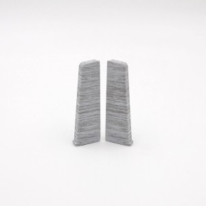 Zwei Endkappen SLK Cubica 60 SeaPine für Laminat & Parkett Zubehör, aus Kunststoff.