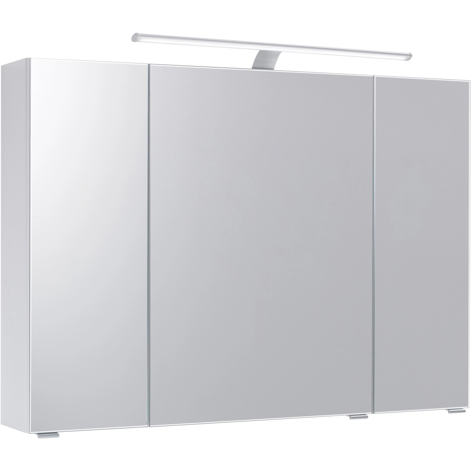 Pelipal Spiegelschrank Quantum 03 Weiß Hochglanz 98 cm mit Softclose Türen
