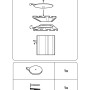 Montageanleitung Gardinia Deckenträger für 3-läufige Aluminium-Vorhangschiene, 2er-Pack.