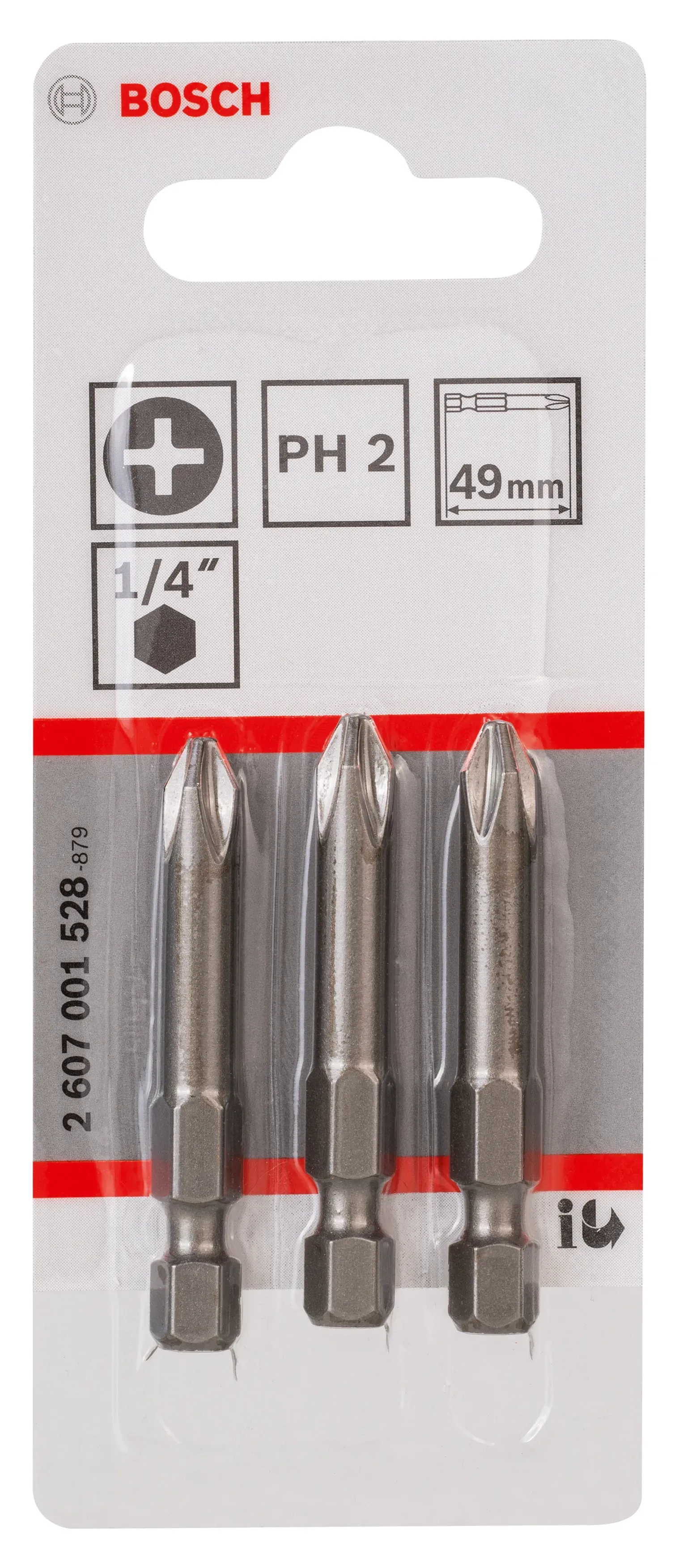 HÖGERT PH2 Schrauberbits 50mm S2-Stahl | 2er Set Für Akkuschrauber | Extrem Langlebig