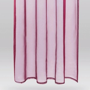 Bestlivings Dekoschal Noella 2er Pack in Bordeaux, transparente Fenstervorhänge mit Universalband.