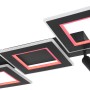 Moderne, dimmbare LED-Deckenleuchte Marian, 2-flammig, schwarz matt mit RGB-Farbwechsler.