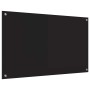 vidaXL Küchenrückwand Schwarz 100 x 60 cm Gehärtetes Glas 42018043_6
