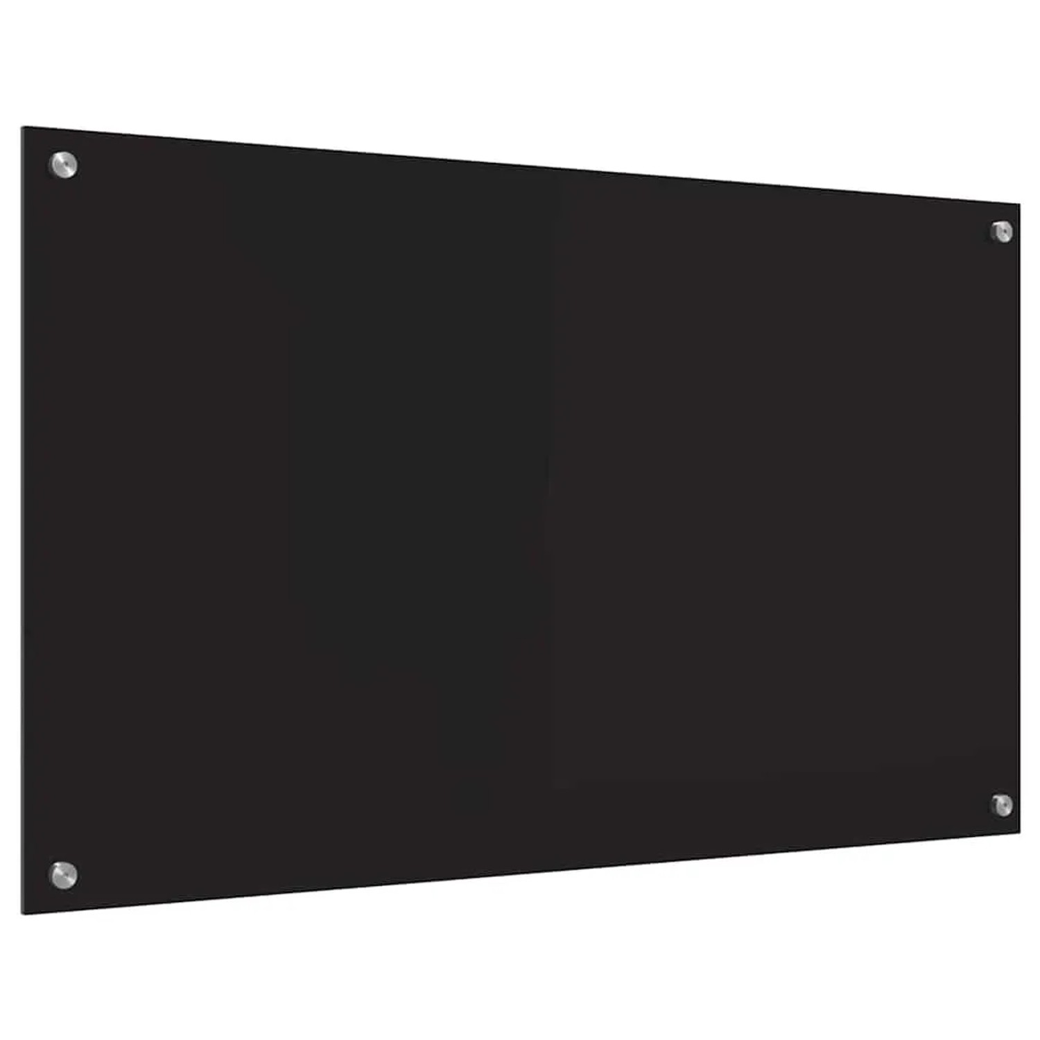 vidaXL Küchenrückwand Schwarz 100 x 60 cm Gehärtetes Glas 42018043_6