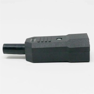 MaxTrack Kaltgeräte-Stecker IEC 320 C14 Schwarz Schraubbar
