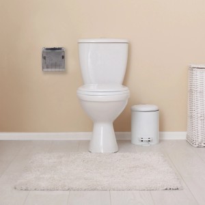 Relaxdays Toilettenpapierhalter ABS/PS Grau mit Ablage und Abdeckung 15 x 13,5 x 15 cm 300 g