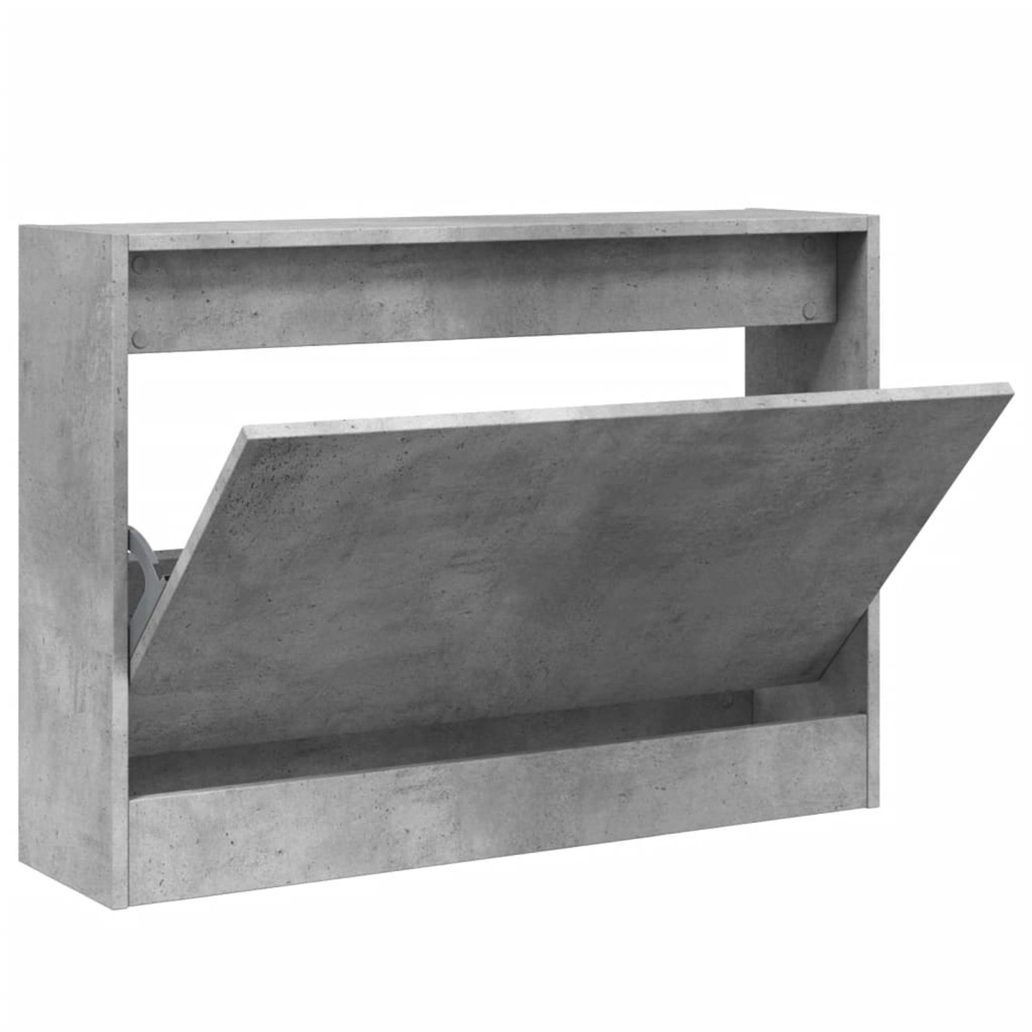 vidaXL Schuhschrank Betongrau 80x21x57 cm Holzwerkstoff 839913 günstig online kaufen