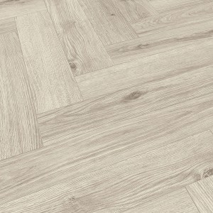 Heller Classen Ville Laminat in Fischgrät Caracena Oak Optik, Detailansicht.