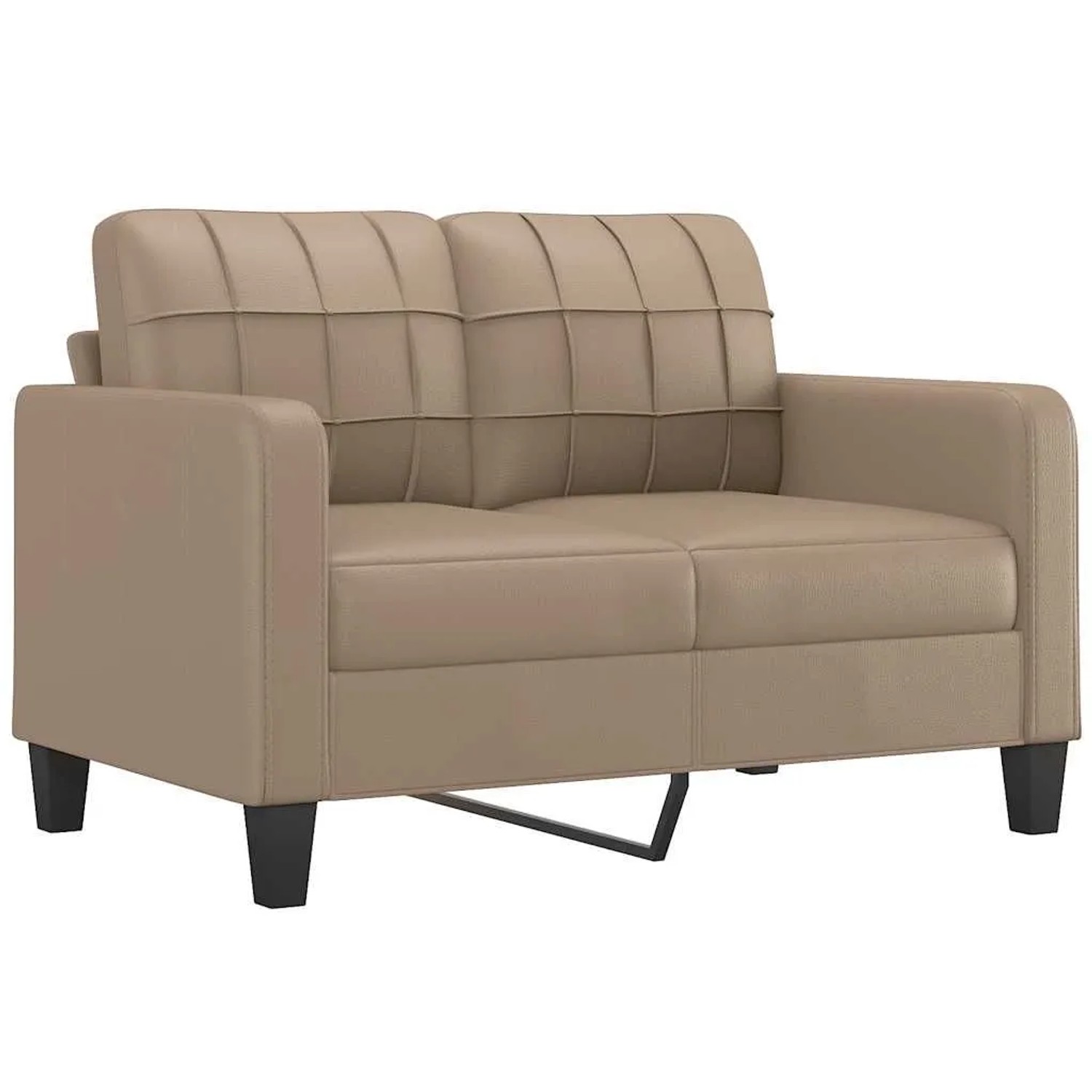 vidaXL 2-Sitzer-Sofa Cappuccino-Braun 120 cm Kunstleder 359116 günstig online kaufen
