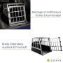 Juskys Alu Hundetransportbox L, sichere Transportbox für mittelgroße Hunde im Auto.