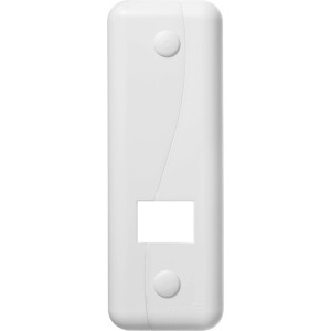 Weiße Schellenberg Gurtwickler Abdeckplatte Duo Maxi 135 mm für Rollladen, Detailansicht.