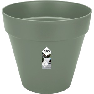 Elho Loft Urban Pflanzkübel, rund, Ø 48,5 cm, Pistaziengrün, mit Rollen.