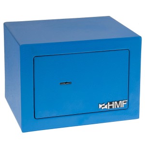 HMF 49216-05 Tresor Schlüssel Möbeltresor 23 x 17 x 17 cm Blau