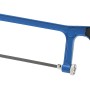 LUX Universalsäge Classic mit blauem Rahmen und schwarzem Griff. Handsäge für Metall.