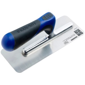 LUX Venezianische Glättekelle mit Softgriff, rostfreier Stahl.